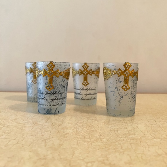 Other Last 4 Cross Votive Religious Candle Holder Set Poshmark